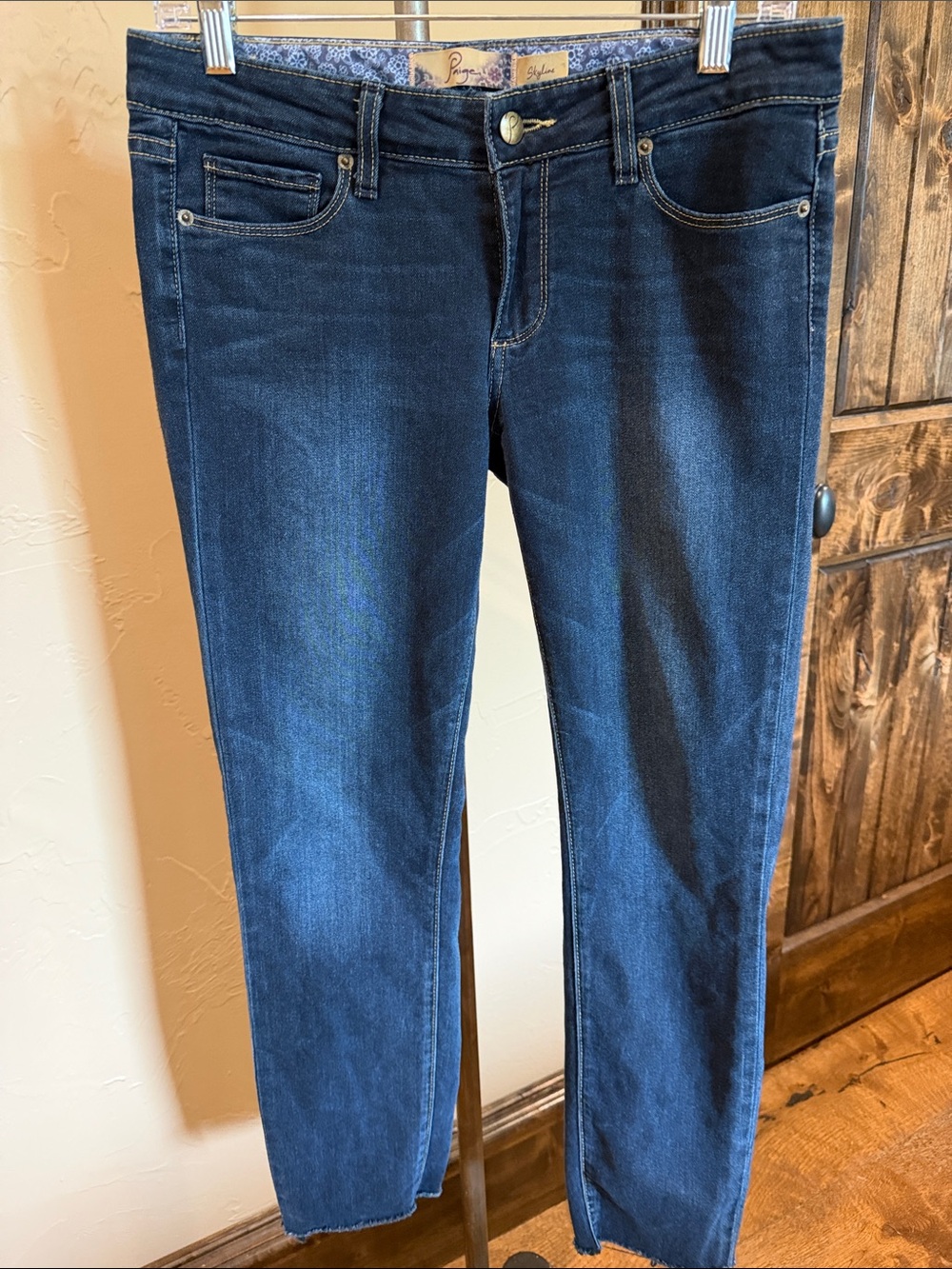 PAIGE Dark Indigo Skinny Jeans